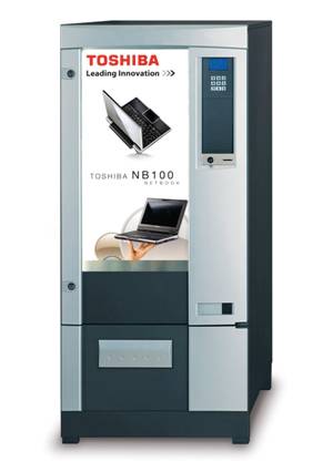 Toshiba будет продавать нетбуки с помощью вендинговых автоматов